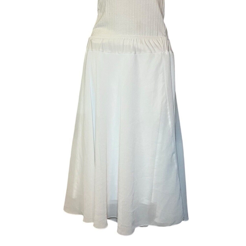 Vintage Standard USA Flowy Mesh Maxi Skirt Elastic Waist Size Small/Medium